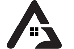 affordable roofing logo black