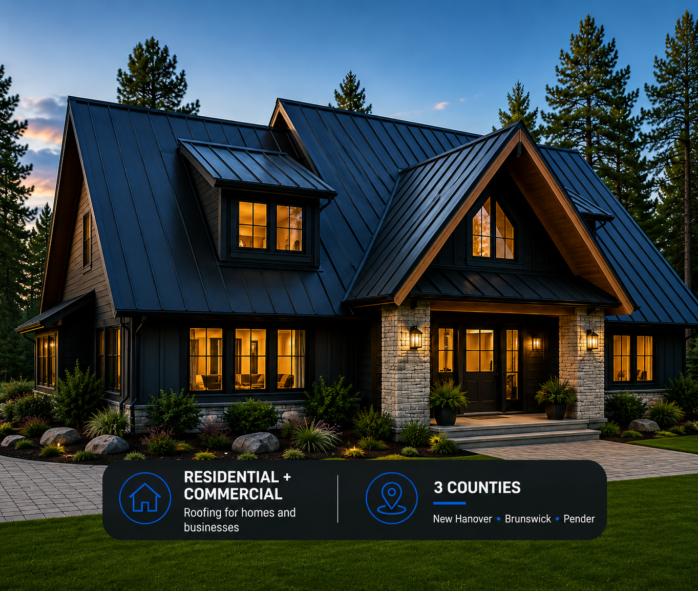 Residential and commercial roofing in New Hanover, Brunswick and Pender counties